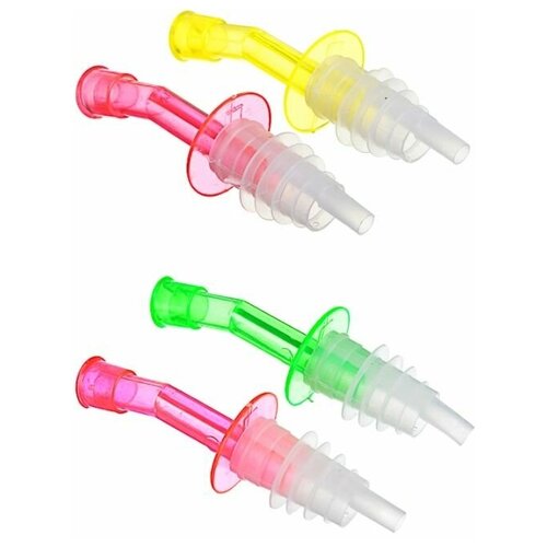 Набор пробок-леек 2шт для соуса-масла-уксуса пластик 10х3с 146₽