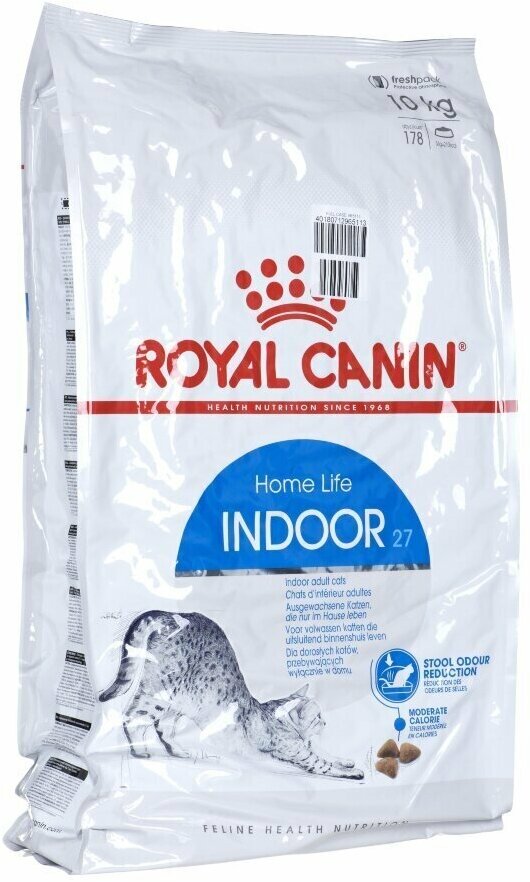 Сухой корм ROYAL CANIN INDOOR 27 для взрослых кошек живущих дома 10 кг