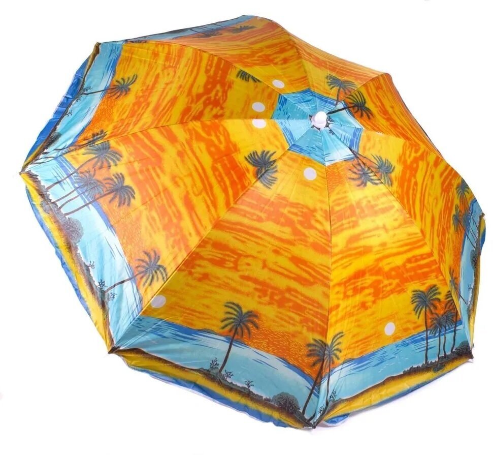 Зонт пляжный, складной, купол 185см Лагуна - фотография № 5