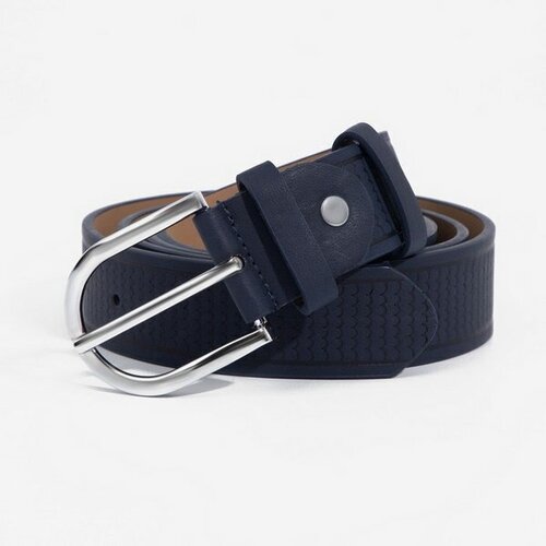 фото Ремень сима-ленд, размер 120, синий сима-лэнд