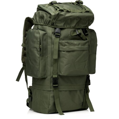 Тактический военный рюкзак (хаки-олива, 65 л) (CH-053) рюкзак военный тактический 50л трёхдневный олива