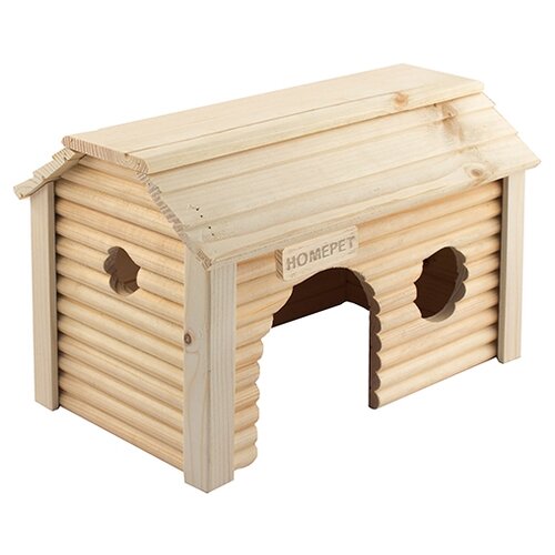 Домик HOMEPET для грызунов «Усадьба», деревянный 19х31х18,5 см