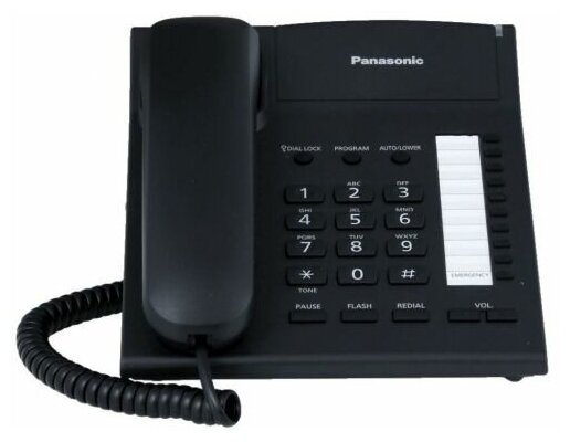 Телефон проводной Panasonic KX-TS2382RUB