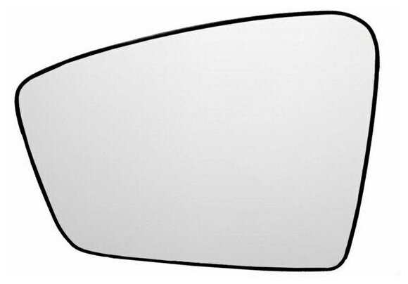 Зеркальный элемент левый Лада Гранта Лифтбэк с 2011 года выпуска по наше время с обогревом и сферическим противоослепляющим зеркальным отражателем нейтрального тона.