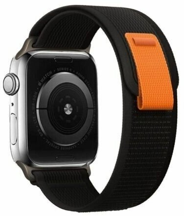 Ремешок для смарт-часов Apple Watch Series 1 2 3 4 SE 5 6 7 8 нейлоновый тканевый браслет Trail loop 38/40/41 мм серый черный