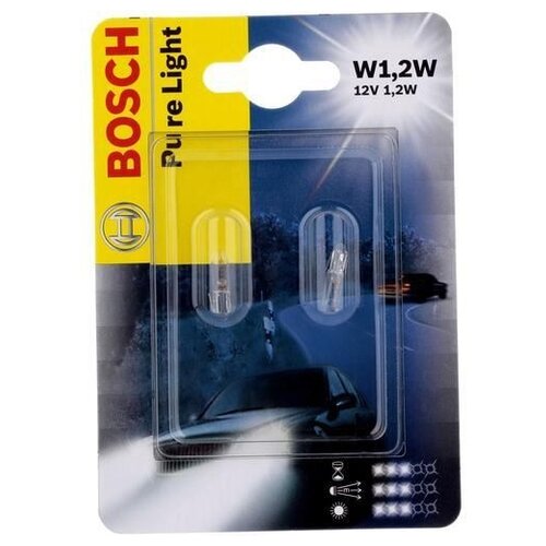 Лампа Bosch T5 W1.2W 12V 2шт 1987301024