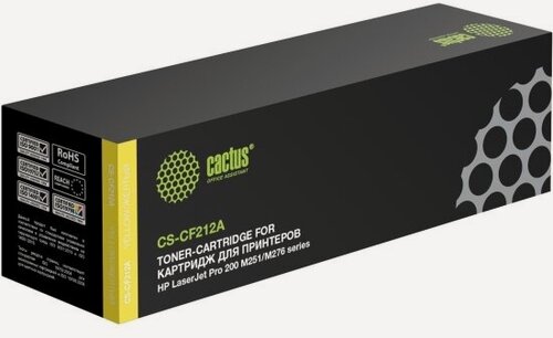 Изображение товара Тонер-картридж Cactus CS-CF212A желтый (1800стр.) для HP LJ Pro 200 M251/M276