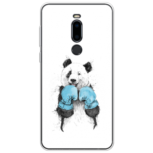 фото Чехол-накладка case place силиконовый с рисунком для meizu m8 (73150) панда боксёр