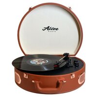 Виниловый проигрыватель Alive Audio MOVIE French chocolate c Bluetooth