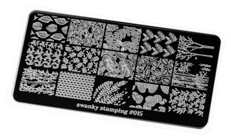 Swanky Stamping пластина 015 12 х 6 см black