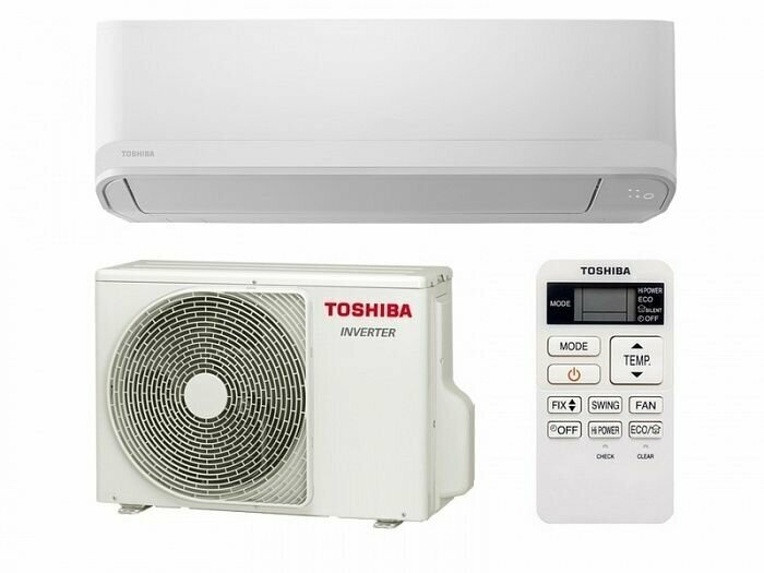 Настенный кондиционер сплит система Toshiba RAS-B10J2KVG-E/RAS-10J2AVG-EE,25 кв.м. - фотография № 2