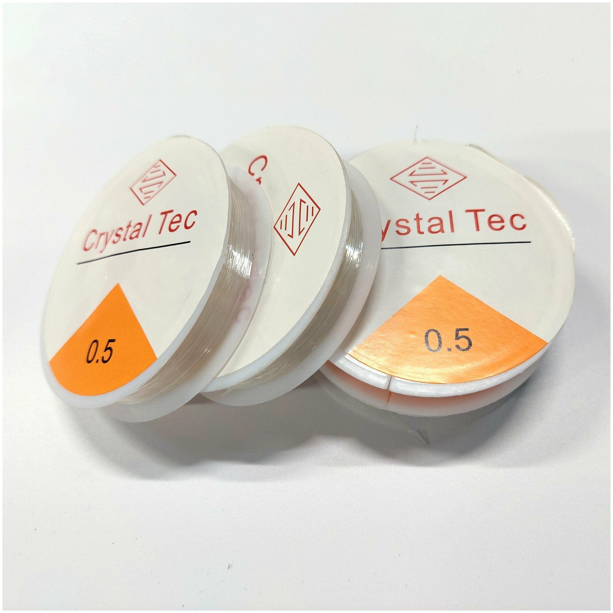 Резинка для браслетов Crystal Tec 0.5 мм прозрачная, 1 штука