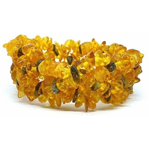 Жесткий браслет RDS, янтарь