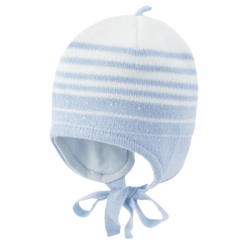 Шапка Prikinder, размер 36-38, синий, белый шапка olsen демисезонная хлопок размер uni серый