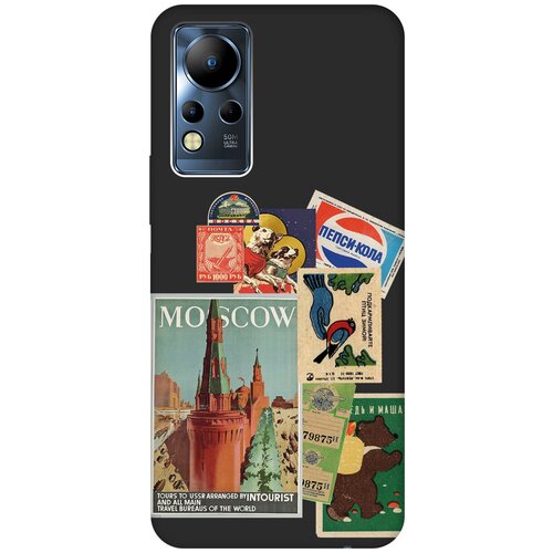 Матовый Soft Touch силиконовый чехол на Infinix Note 12 G88 / Инфиникс Нот 12 с 3D принтом Soviet Stickers черный матовый soft touch силиконовый чехол на infinix note 12 g88 инфиникс нот 12 с 3d принтом fall in love черный