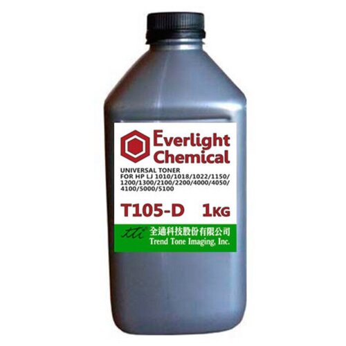 Тонер для HP Универсал тип T105-D (фл,1кг,Everlight/TTI) Silver ATM