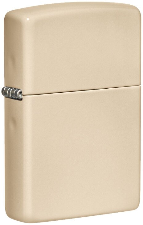 Зажигалка ZIPPO Classic с покрытием Flat Sand, латунь/сталь, бежевая, матовая, 38x13x57 мм