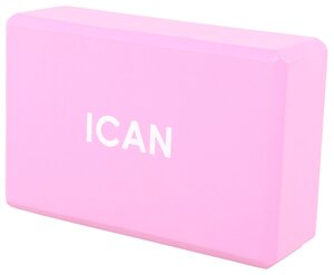 Фото Блок для йоги ICAN IFA-101, EVA, 22,5x15x7,6 см, розовый