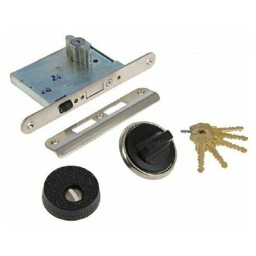 Замок врезной 3В5-8, Цилиндровый, с фиксатором, Стальф