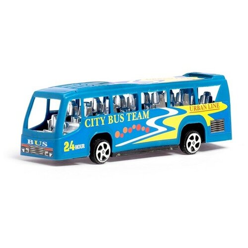 фото Автобус инерционный «городская экскурсия», цвета микс no brand
