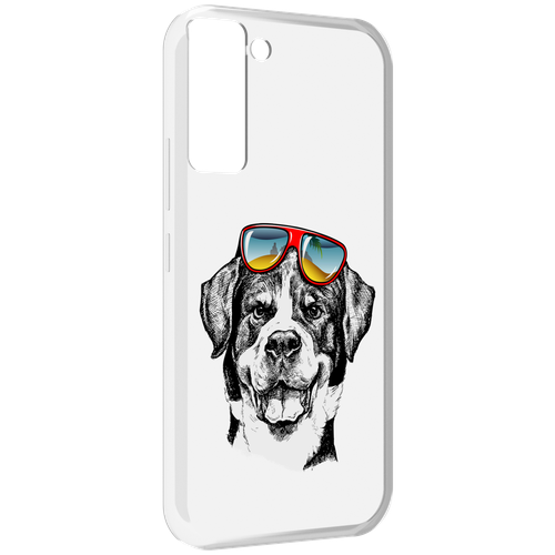 Чехол MyPads счастливая собака для Tecno Pop 5 LTE / Pop 5 Pro задняя-панель-накладка-бампер