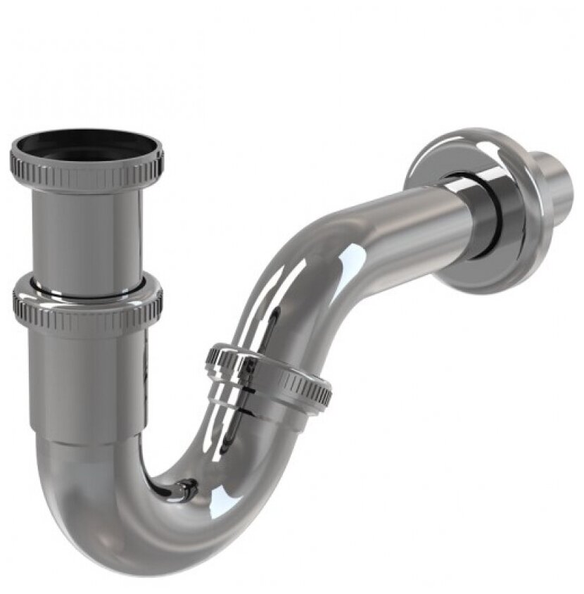 фото Сифон для биде 32 металл AlcaPlast A45G