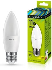 Светодиодная лампа Ergolux LED-C35-11W-E27-3K 11 Вт, E27