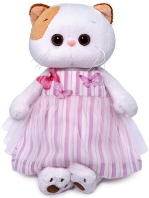 Budi Basa Мягкая игрушка Кошечка Лили в платье с бабочками 24 см LK24-053