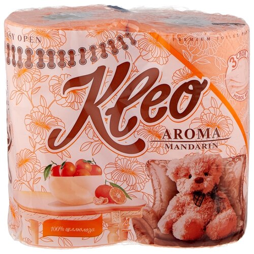 фото Туалетная бумага kleo aroma