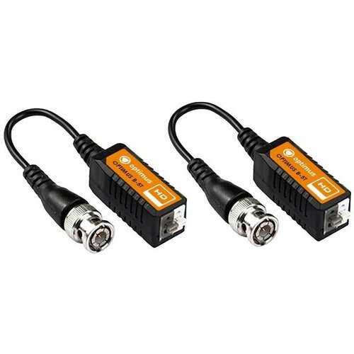 8ch hd cvi tvi ahd passive transceiver 8channels video balun adapter transmitter bnc to utp cat5 5e 6 cable 720p 1080p Комплект Пассивный приемник-передатчик Optimus B-5T (AHD/TVI/CVI)