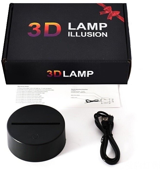 3D светодиодный ночник, светильник Наруто, лампа аниме - фотография № 2