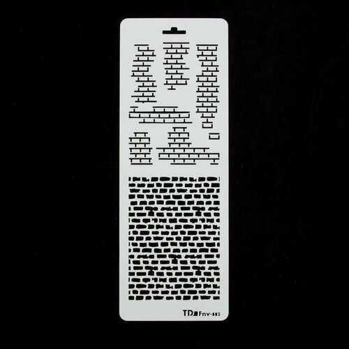 Трафарет фоновый Кирпичная кладка пластик 115х32 см 453₽