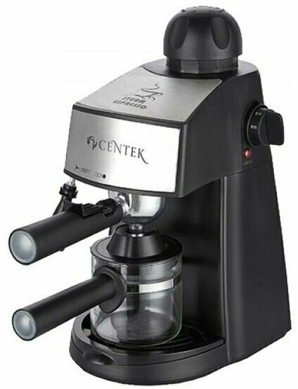 Кофеварка Centek CT-1160, рожковая, 800 Вт, 0.24 л, чёрная - фотография № 1