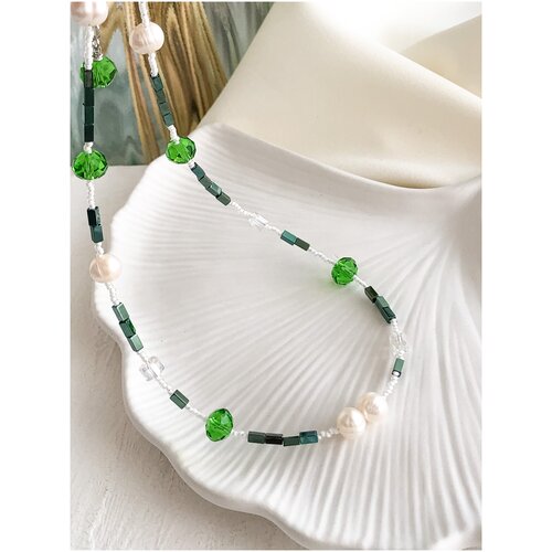 Чокер из бисера и натуральных камней женский