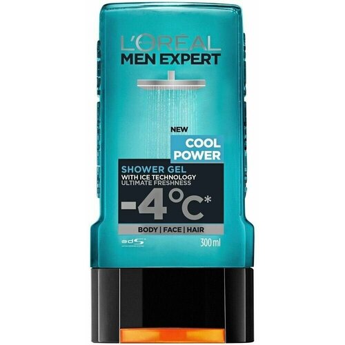 гель для душа l oral paris men expert cool power 300 мл из финлянии Гель для душа L'Oral Paris Men Expert Cool Power 300 мл (Из Финлянии)