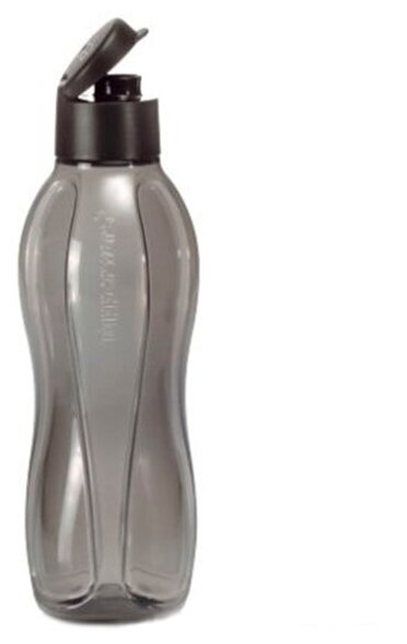 Бутылка 1 литр с клапаном, черная, Tupperware - фотография № 1