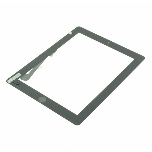 Тачскрин для Apple iPad 3 / iPad 4 + кнопка Home, черный кнопка механизм home для apple ipad 3 ipad 4