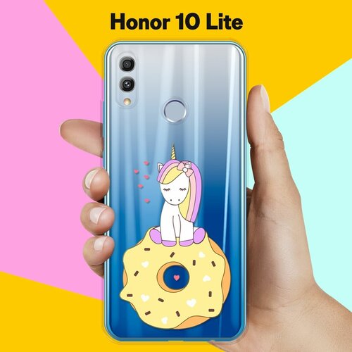 Силиконовый чехол Единорог на пончике на Honor 10 Lite силиконовый чехол единорог на пончике на honor 9s