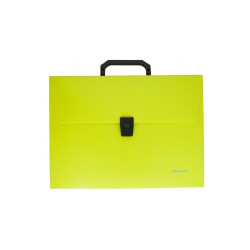 фото Silwerhof папка-портфель а4, 1 отделение, пластик, желтый неон