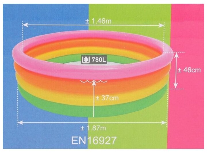 Детский бассейн Intex Бассейн INTEX 56441NP (168x46), 168х46 см, 168х46 см - фотография № 15