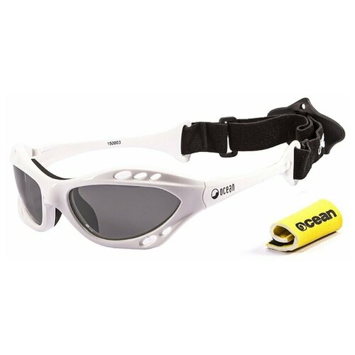 фото Спортивные очки ocean cumbuco глянцевые белые / черные линзы