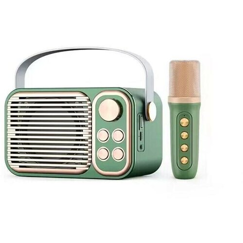 Колонка караоке с 1 беспроводным микрофоном YS-104 музыкальный плеер в стиле ретро 249900₽