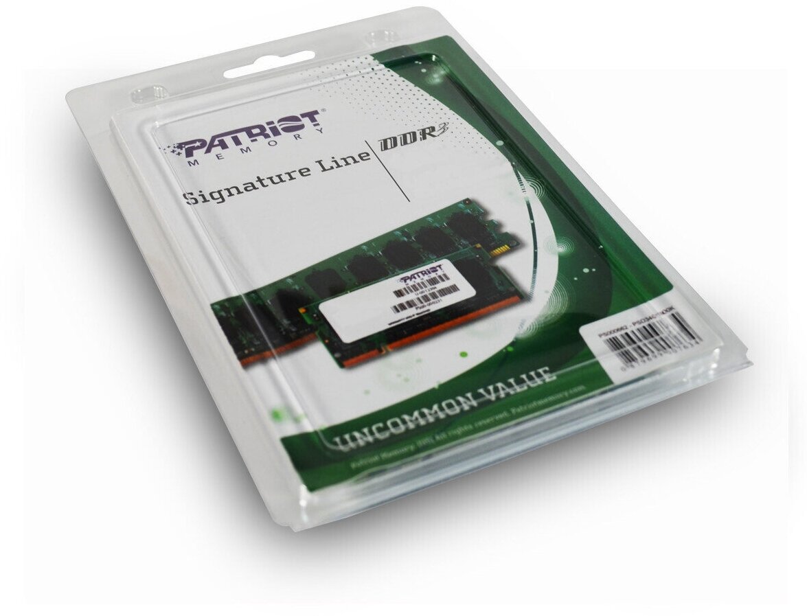 PATRIOT DDR3 SO 8GB PSD38G16002S - фото №5