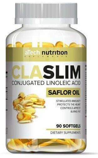 Конъюгированная линолевая кислота CLASlim Conjugated linoleic acid Saflor Oil aTech Nutrition 90 капс.