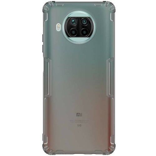Накладка силиконовая Nillkin Nature TPU Case для Xiaomi Mi 10T Lite прозрачно-черная чехол накладка для xiaomi mi 13 lite veglas silicone case закрытый светло розовый 18