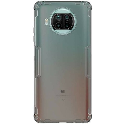 Накладка силиконовая Nillkin Nature TPU Case для Xiaomi Mi 10T Lite прозрачно-черная накладка пластиковая nillkin frosted shield для xiaomi mi 10t lite белая