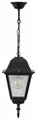 Светильник садово-парковый Feron 4105/PL4105 четырехгранный на цепочке 60W E27 230V, черный