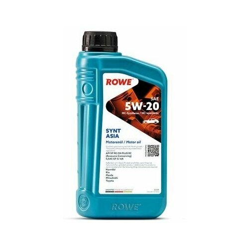 Моторное масло ROWE HIGHTEC SYNT ASIA SAE 5W-20