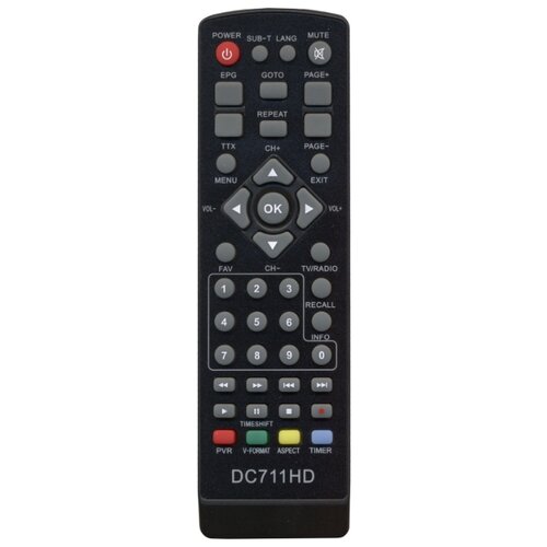 Пульт D-Color DC711HD пульт ду для dvb t2 clickpdu dvb t2 3 v 2021 универсальный