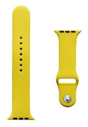 INTERSTEP Ремешок SPORT для Apple Watch 38/40 мм, силикон, желтый